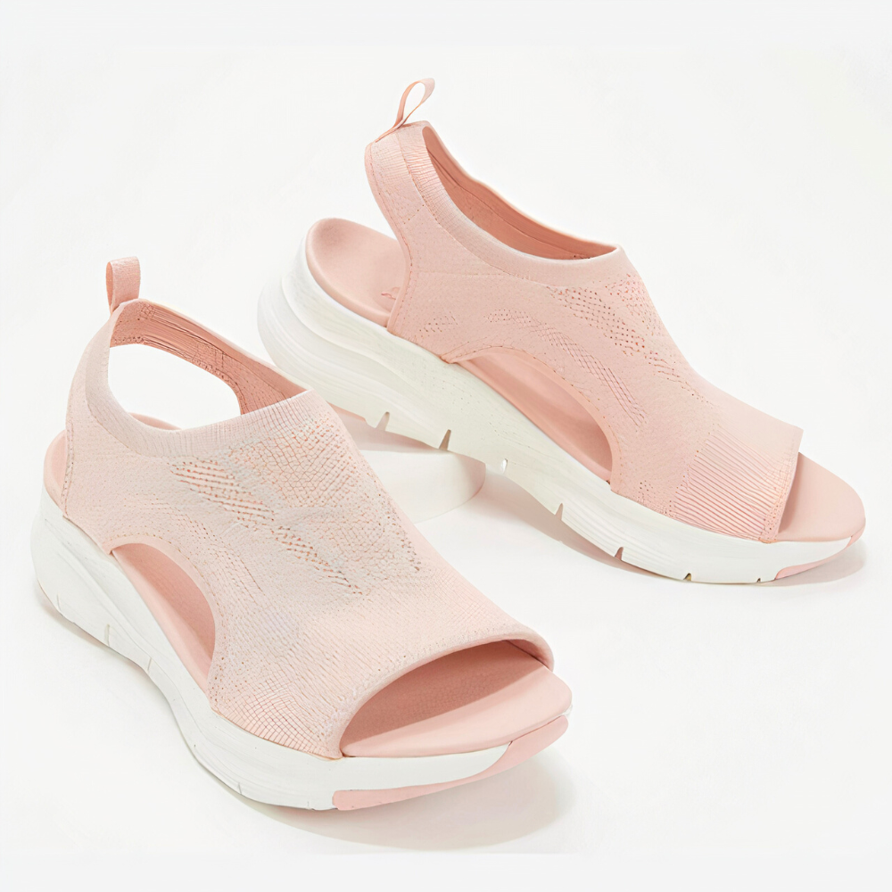 ComfySole Women's Mesh Platform Sandals Pink