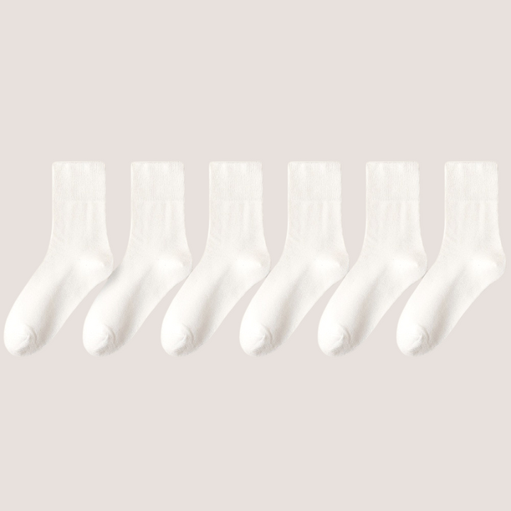 Long Cotton Socks (6 Pairs)