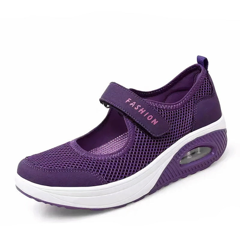 ComfySole Women's Support Shoe Purple Flat Feet Plantar Fasciitis Sneaker Lightweight